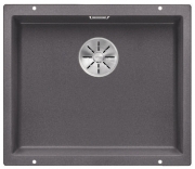 Blanco Subline 500-U Silgranit PuraDur 2, Farbe champagner, InFino Ablauf, 523438