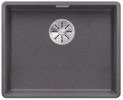 Blanco Subline 500-F Silgranit PuraDur 2, flchenbndig, Farbe felsgrau, InFino Ablauf, 523533