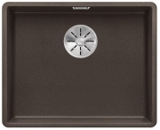 Blanco Subline 500-F Silgranit PuraDur 2, flchenbndig, Farbe jasmin, InFino Ablauf, 523536