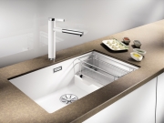 Blanco Subline 700-U Level Silgranit PuraDur 2, Farbe muskat, InFino Ablauf, 523460