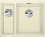 Blanco Subline 340/160-U Silgranit PuraDur 2 Becken rechts, Farbe cafe, InFino Ablauf, 523567