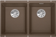 Blanco Subline 350/350-U Silgranit PuraDur 2, Farbe tartufo, InFino Ablauf, 523581