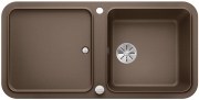 Blanco Yova XL 6 S Silgranit PuraDur 2, Farbe tartufo, InFino Ablauf, 523602