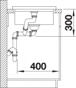 Blanco Adon XL 6 S Silgranit PuraDur 2, Farbe felsgrau, InFino Ablauf, 523605