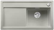 Blanco Zenar 5 S Silgranit PuraDur 2, Becken rechts, inkl. Glasschneidbrett, Farbe perlgrau, InFino Ablauf, 523881