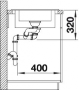 Blanco Classic Neo 6 S Einbausp�le Silgranit PuraDur, Farbe anthrazit, InFino Ablauf, 524117