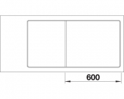 Blanco Axia III 6 S-F Silgranit PuraDur, Farbe weiss, Holzschneidbrett, InFino Ablauf, 523486