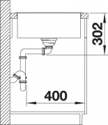 Blanco Axia III XL 6 S Silgranit PuraDur, Farbe muskat, Glasschneidbrett, InFino Ablauf, 523518