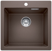 Blanco Pleon 5 Silgranit PuraDur, Farbe alumetallic, InFino Ablauf, 523678