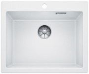 Blanco Pleon 6 Silgranit PuraDur, Farbe alumetallic, InFino Ablauf, 523688