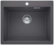 Blanco Pleon 6 Silgranit PuraDur, Farbe alumetallic, InFino Ablauf, 523688