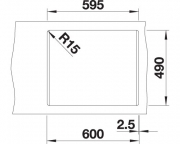 Blanco Pleon 6 Silgranit PuraDur, Farbe muskat, InFino Ablauf, 523694