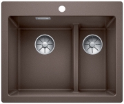 Blanco Pleon 6 Split Silgranit PuraDur, Farbe weiss, InFino Ablauf, 523700