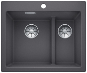 Blanco Pleon 6 Split Silgranit PuraDur, Farbe weiss, InFino Ablauf, 523700