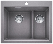 Blanco Pleon 6 Split Silgranit PuraDur, Farbe weiss, InFino Ablauf, 523700