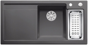 Blanco Axon II 6 S Keramik PuraPlus Einbausple, Becken rechts, Farbe basalt, InFino Ablauf, 524147