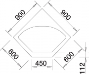 Blanco Delta Keramik PuraPlus, Farbe schwarz, InFino Ablauf, 523724