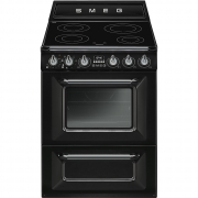 SMEG TR60IBL Kochzentrum, Schwarz, 60 cm, 4 Induktionskochzonen, mit 5 Jahren Garantie!