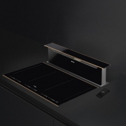 Smeg KSDD90VN-2 Downdraft-Muldenlfter, Randabsaugung vorne/hinten, Schwarzglas, 90 cm, Energieeffizienzklasse: A, mit 5 Jahren Garantie!
