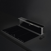 Smeg KSDD90VN-2 Downdraft-Muldenlfter, Randabsaugung vorne/hinten, Schwarzglas, 90 cm, Energieeffizienzklasse: A, mit 5 Jahren Garantie!