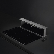 Smeg KSDD90VN-2 Downdraft-Muldenlfter, Randabsaugung vorne/hinten, Schwarzglas, 90 cm, Energieeffizienzklasse: A, mit 5 Jahren Garantie!