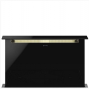 Smeg KSDD90VN-2 Downdraft-Muldenlfter, Randabsaugung vorne/hinten, Schwarzglas, 90 cm, Energieeffizienzklasse: A, mit 5 Jahren Garantie!
