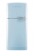 SMEG FAB50LPB Khl-Gefrier-Kombination, Pastellblau, Linksanschlag, EEK: A++, mit 5 Jahren Garantie!