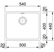 Franke Kubus KBG 110-50 Kupfer Edition, 125.0516.881, Unterbau 60cm