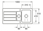 Villeroy & Boch Architectura 60 XR, Farbe J0 Chromit (glnzend), Premiumline