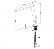 Villeroy & Boch Armatur Finera Slope Edelstahl massiv, Hochdruck Festauslauf, 927600LC