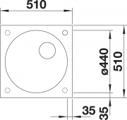 Blanco Artago 6-IF/A Steelframe, Silgranit PuraDur, Farbe anthrazit, InFino Ablauf, 521766
