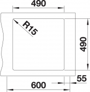 Blanco Artago 6-IF/A Steelframe, Silgranit PuraDur, Farbe anthrazit, InFino Ablauf, 521766