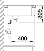 Blanco Artago 6-IF/A Steelframe, Silgranit PuraDur, Farbe anthrazit, InFino Ablauf, 521766