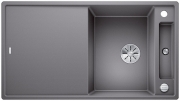 Blanco Axia III 5 S Silgranit PuraDur 2, inkl. Holzschneidbrett, Farbe anthrazit, InFino Ablauf, 523205