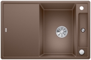 Blanco Axia III 45 S Silgranit PuraDur 2, inkl. Glasschneidbrett, Farbe tartufo, InFino Ablauf, 523190