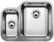 Blanco Ypsilon-U, Edelstahl Brstfinish, Hauptbecken links, InFino Ablauf, 518210