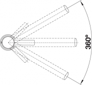 Blanco Ambis, Edelstahl gebrstet, Hochdruck, 523118