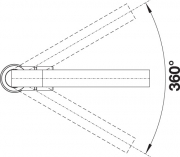 Blanco Rodalis, Chrom, Hochdruck, 523125