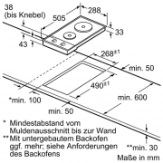 Constructa CA317150, Autarke Elektrokochstelle, Edelstahl, 30 cm, mit 5 Jahren Garantie!
