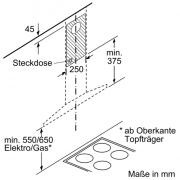 Constructa CD626250, Wandesse Walmdach Slim, Edelstahl, 60 cm, EEK: A, mit 5 Jahren Garantie!