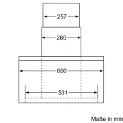 Constructa CD676652, Kopffreihaube Schrgesse, Edelstahl, 60 cm, EEK: A, mit 5 Jahren Garantie!