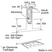 Constructa CD679652, Kopffreihaube Schrgesse, Edelstahl, 90 cm, EEK: A, mit 5 Jahren Garantie!