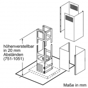 Constructa CD959652, Inselesse mit Glasschirm, Edelstahl, 90 cm, EEK: A, mit 5 Jahren Garantie!