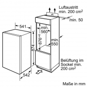 Constructa CK60230, Khlschrank integrierbar, 88 cm hoch, EEK: A++, mit 5 Jahren Garantie!