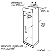 Constructa CK65643, Khlschrank integrierbar, 158 cm hoch, EEK: A+, mit 5 Jahren Garantie!