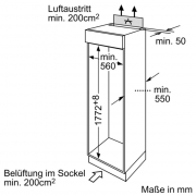 Constructa CK65743, Khlschrank integrierbar, 178 cm hoch, EEK: A+, mit 5 Jahren Garantie!