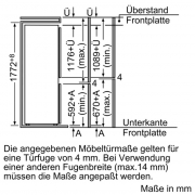 Constructa CK65743, Khlschrank integrierbar, 178 cm hoch, EEK: A+, mit 5 Jahren Garantie!