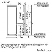 Constructa CK587VS30, Khlschrank integrierbar, 178 cm hoch, EEK: A++, mit 5 Jahren Garantie!