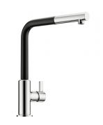 Kludi L-INE XS 3S Auszugsauslauf Hochdruck chrom/matt schwarz, 5023222