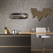 Falmec Loop, Inselhaube, Gun Metal, Circle.Tech, mit 5 Jahren Garantie